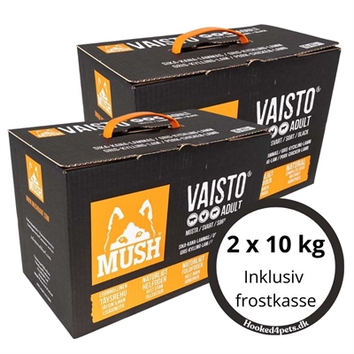 MUSH Barf Fryst Råfoder Vaisto Svart 20 Kg